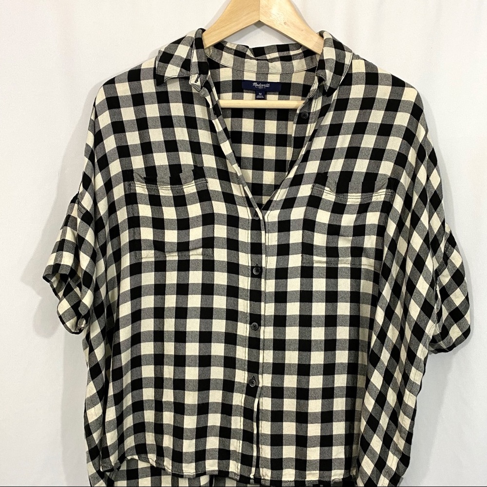 Madewell Courier Shirt Top in Buffalo Check - Picture 3 of 9